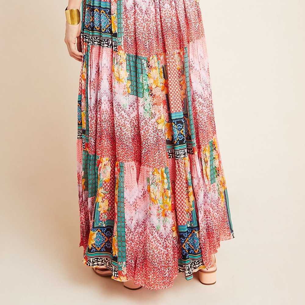 NEW ANTHROPOLOGIE ALESSANDRA MAXI DRESS - Picture 4 of 9